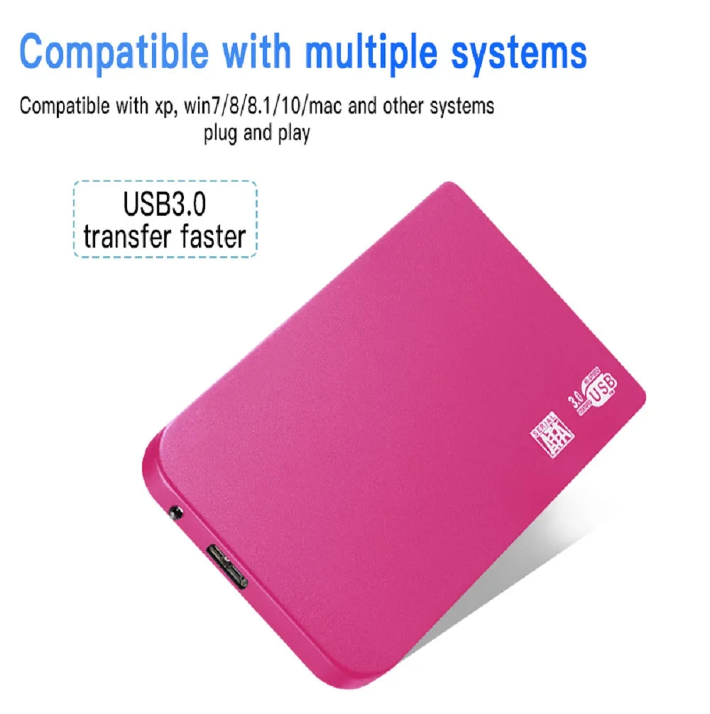 Original SSD 1TB External Hard Drive 2TB High Capacity Solid State Drive Hard Disk Mass Storage Device for Laptop/Notebook/Phone
